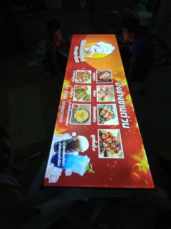 ป้ายกล่องไฟไวนิลร้านศาลายาสตรีทฟู้ดส์ | ป้ายไฟเมนูร้านอาหาร
